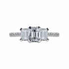 Womens 1 5/8 Ct. T.w. Genuine Diamond White Engagement Ring