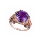 Grand Sample Sale By Le Vian Grape Amethyst & 1 Ct. T.w. Vanilla Diamonds And Chocolate Diamonds In 14k Strawberry Gold Ring
