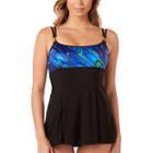 Robby Len By Longitude Abstract Swim Dress