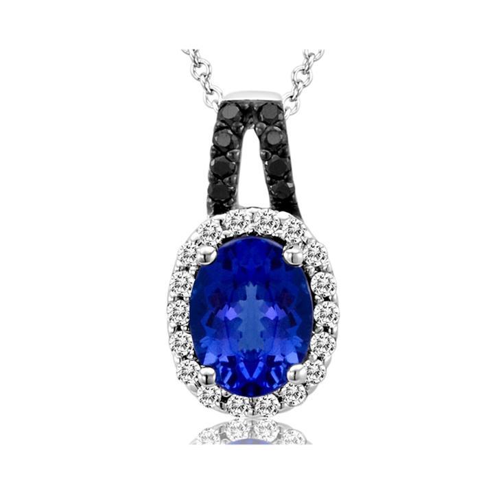 Limited Quantities Le Vian Grand Sample Sale Genuine Tanzanite And 1/6 Ct. T.w. Diamond Necklace