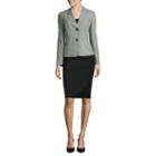 Le Suit Tweed 2-button Jacket Skirt Suit