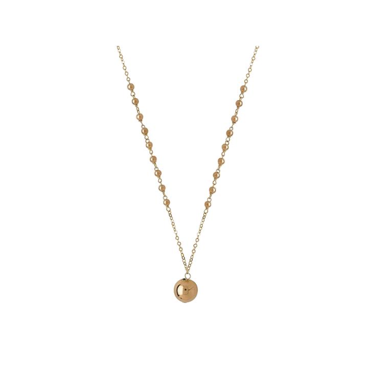 Infinite Gold&trade; 14k Yellow Gold Beaded Pendant Necklace