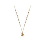 Infinite Gold&trade; 14k Yellow Gold Beaded Pendant Necklace