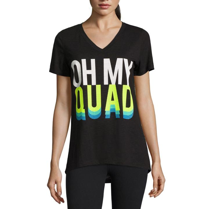 Xersion Short Sleeve Crew Neck T-shirt-petites