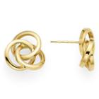 14k Yellow Gold Love Knot Earrings