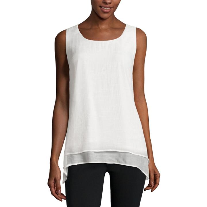 Alyx Sleeveless Gauze Shark-bite Top