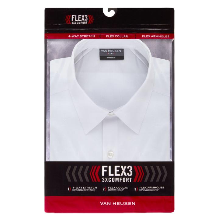 Van Heusen Flex 3 Slim Fit Long Sleeve Dress Shirt