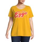 Short Sleeve Crew Neck T-shirt-womens Juniors Plus