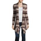 St. John's Bay Long Sleeve Open Front Cardigan-petites