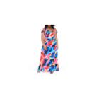 Fashion To Figure Rina Watercolor Cold Shoulder Maxi Dress-plus