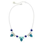 Liz Claiborne Blue Stones Silver-tone Collar Necklace