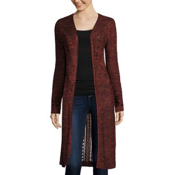 It's Our Time Long-sleeve Open-front Long Cardigan - Juniors