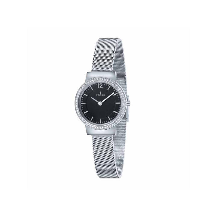 Fjord Mesh Band Womens Silver Tone Expansion Watch-fj-6034-11