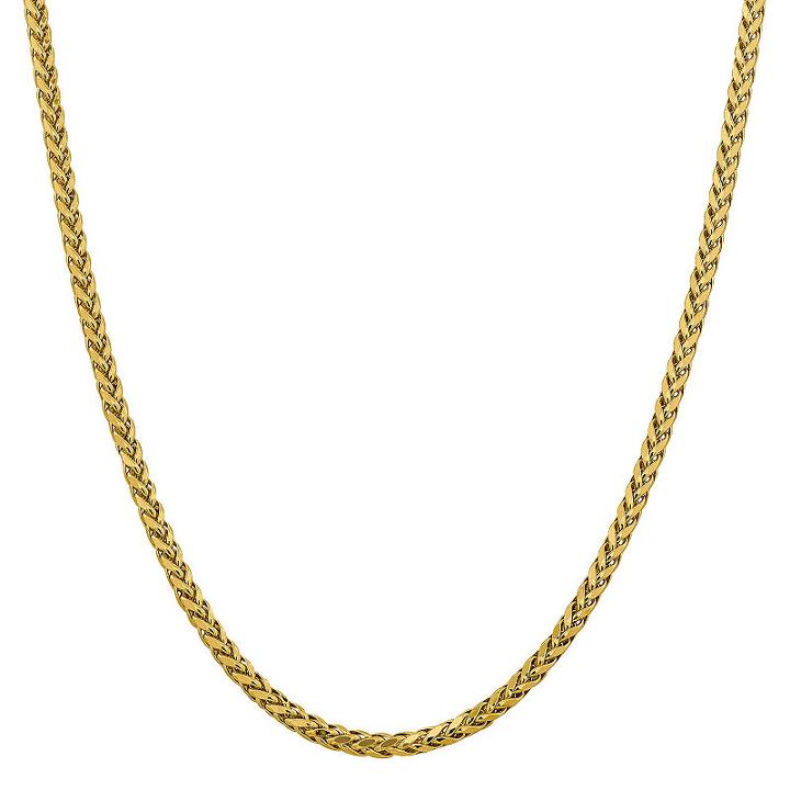 Semisolid Wheat 24 Inch Chain Necklace
