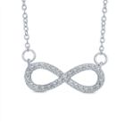 Womens 1/5 Ct. T.w. Genuine White Diamond 10k Gold Infinity Pendant Necklace
