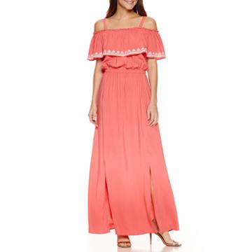 By Artisan Sleeveless Embroidered Maxi Dress