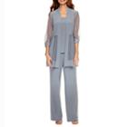 R & M Richards 3/4 Sleeve 3-pc Pant Set