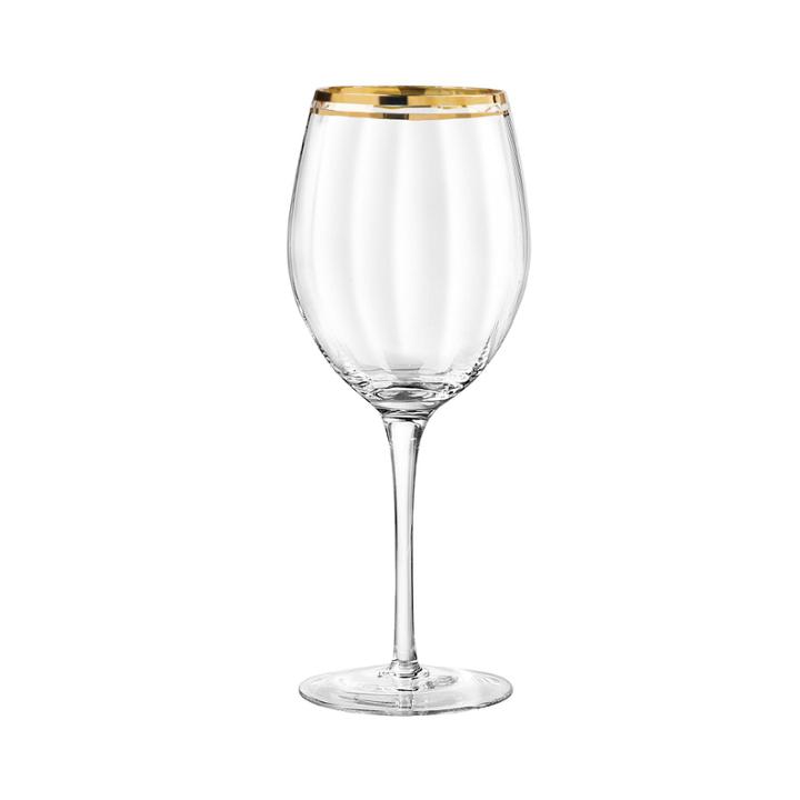 Tableart Tivoli Gold-rim Set Of 4 Wine Glasses
