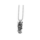 Mens Stainless Steel Antiqued Dragon Head Pendant