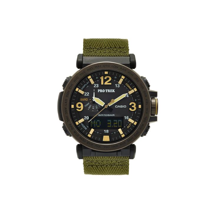 Casio Pro Trek Mens Green Strap Watch-prg-600yb-3cr