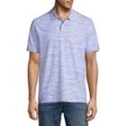 St. John's Bay Short Sleeve Slim Fit Easy Care Quick Dry Pique Polo Shirt