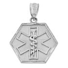 Sterling Silver Medical Id Charm Pendant
