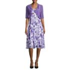 Connected Apparel Elbow Sleeve Jacket Dress
