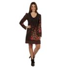 24/7 Comfort Apparel Payton Sweater Knit Dress
