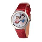 Disney Princess Red Glitz Snow White Time Teacher Strap Watch W002925