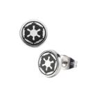 Star Wars Stainless Steel And Enamel Galactic Empire Symbol Earrings