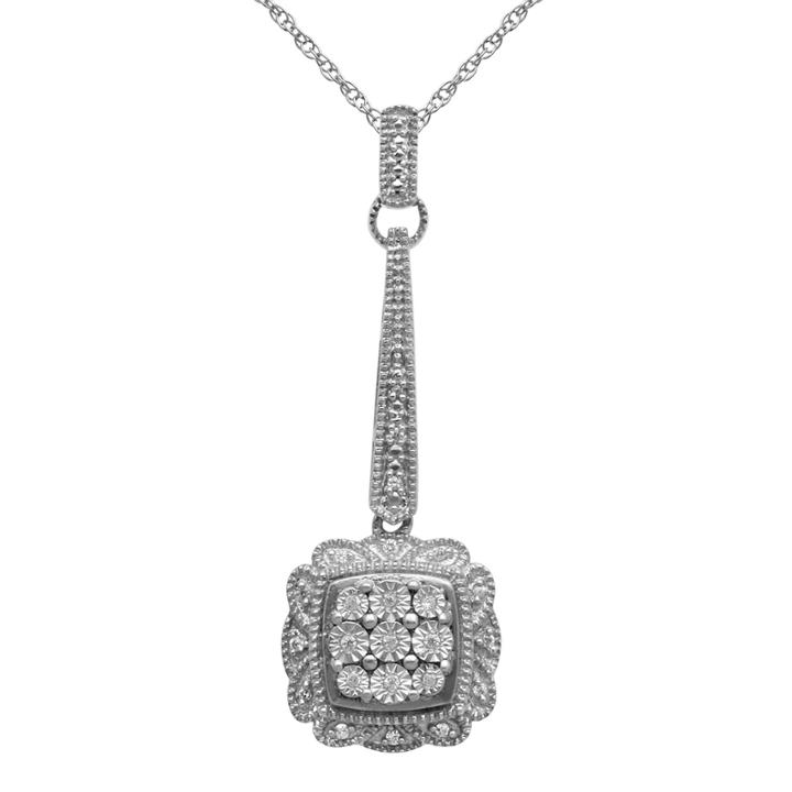 1/10 Ct. T.w. Diamond Drop Pendant Necklace