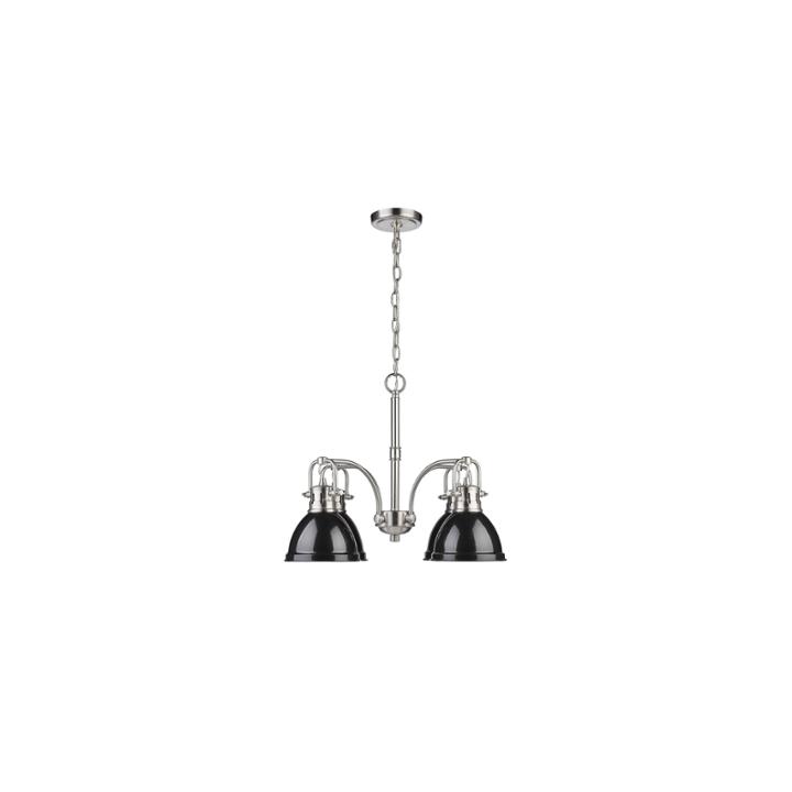 Duncan 4-light Nook Chandelier In Pewter