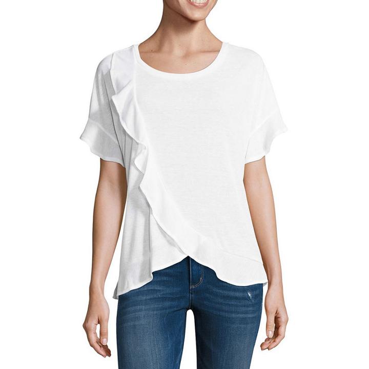 A.n.a Cross Front Flutter Knit Top