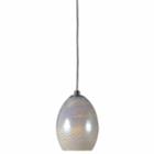 Wooten Heights 10.4 Tall Glass Pendant With Brushed Steel Cord