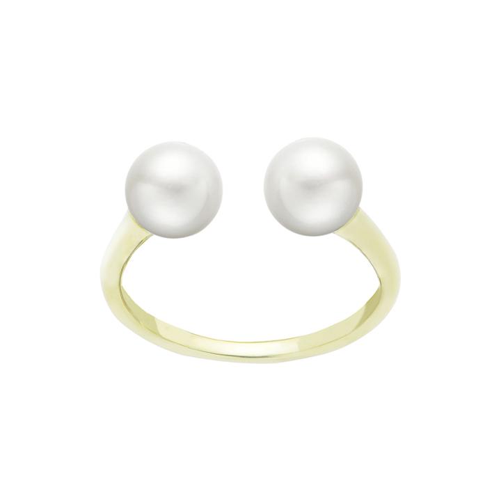 Cultured Freshwater Pearl 14k Yellow Gold Open Ring