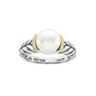 Shey Couture Sterling Silver And 14k Gold Cultured Freshwater Pearl Button Ring