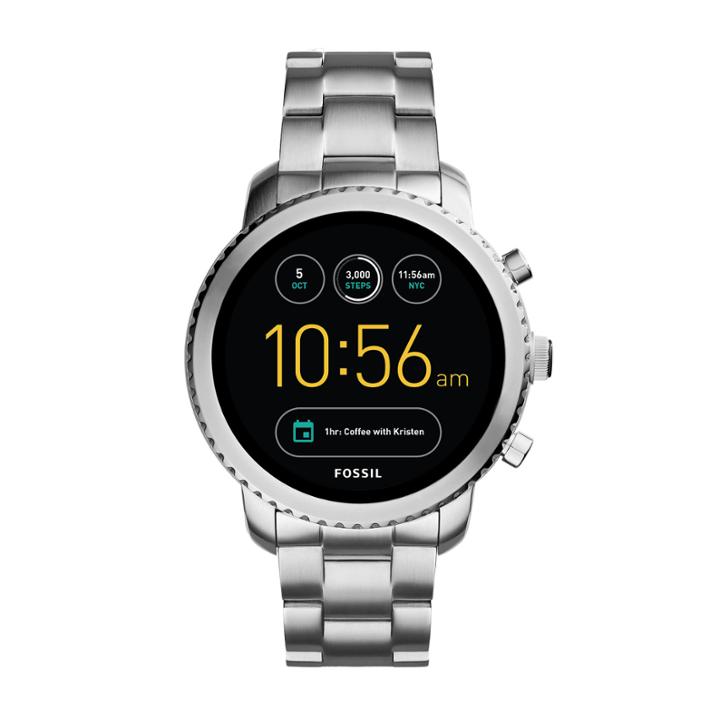 Fossil Q Unisex Silver Tone Smart Watch-ftw4000
