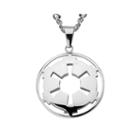 Star Wars Stainless Steel Galactic Empire Symbol Cutout Pendant Necklace