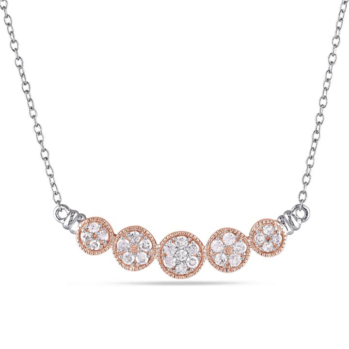Womens 18 Inch 1/2 Ct. T.w. White Diamond Tennis Necklaces