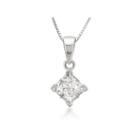 Womens 1/4 Ct. T.w. White Diamond 14k Pendant Necklace