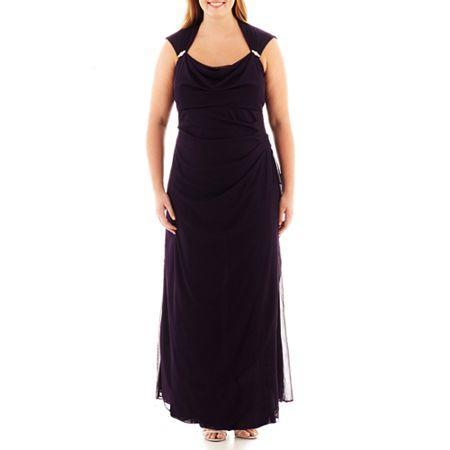 Scarlett Sleeveless Side-drape Dress - Plus
