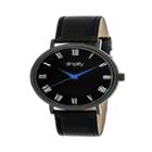 Simplify Unisex Black Strap Watch-sim2904