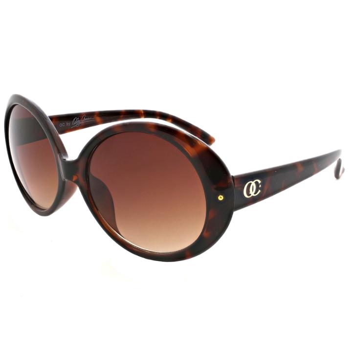 Oleg Cassini Full Frame Round Uv Protection Sunglasses