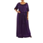 24/7 Comfort Apparel Dress For Day And Night Maxi Dress-plus