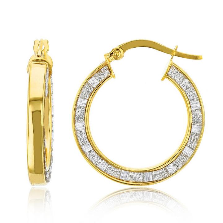 Made In Italy 14k Gold 23mm Hoop Earrings