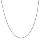 14k White Gold Solid Box 16 Inch Chain Necklace