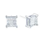 1 Ct. T.w. Princess Diamond Stud Earrings