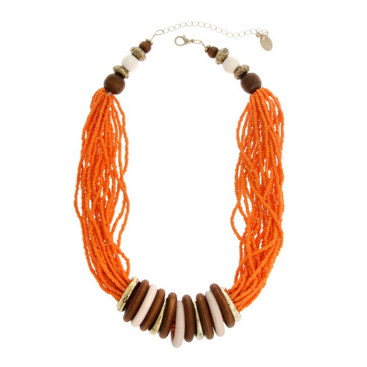 El By Erica Lyons Gold Over Brass Beaded Necklace