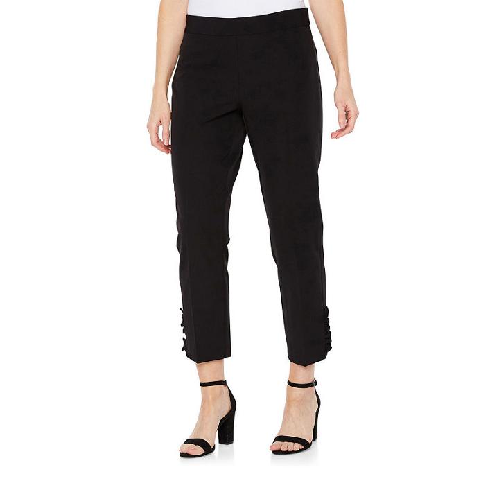 Worthington Modern Fit Pearl Trim Ankle Pants