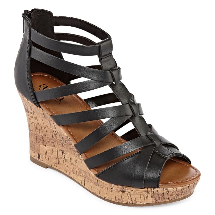 A.n.a Maxwell Womens Wedge Sandals